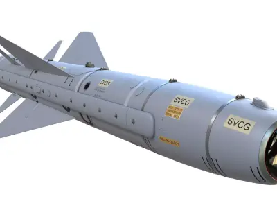 Martel AJ 168 TV-guided Missile 3D model