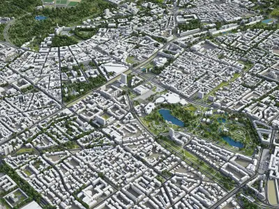 Karlsruhe Low-poly 3D model