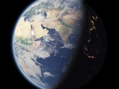 Earth high poly 16k model 3D model