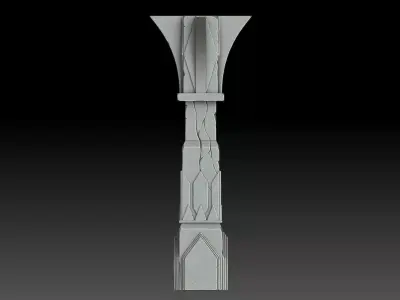 Stylized pillar  3D model