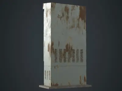 Electrical Enclosure 2B Low-poly 3D model
