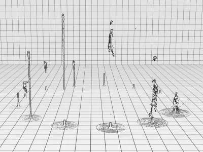 Lumion fountain - animated Low-poly 3D model