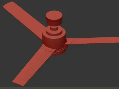 PETREL LED CEILING FAN 3D model