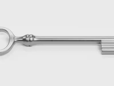 New Key V2 - Universal Hollow Barrel Skeleton Key 3D model