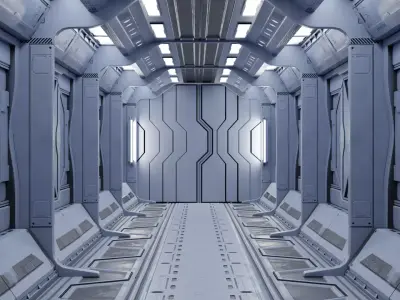 Sci-Fi  Corridor 3D model