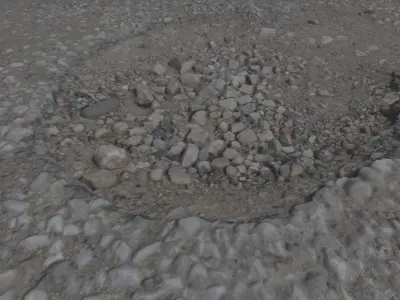 roadbump02 hole in road 3D model