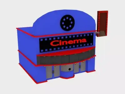  Cinema Cartoon 4  Low-poly 3D model