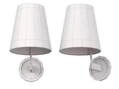 Corniche Sconce Low-poly 3D model