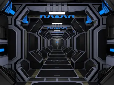 Sci Fi Corridor 3D model