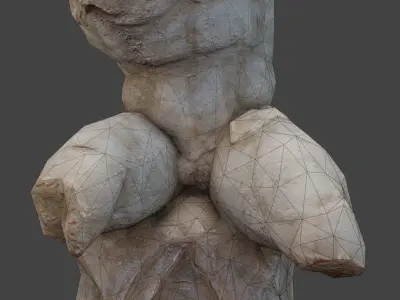Belvedere Torso Low-poly 3D model