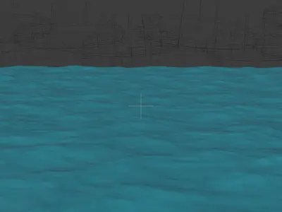 Looped Animated Ocean -- Blender Cycles 3D model
