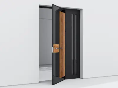 Aluminium door 205 3D model
