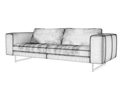 DS 748 53 2 Seater Sofa 3D model