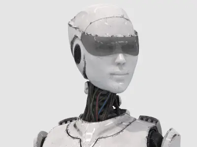  Female Cyborg Robot Rig 