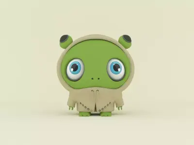 Cute Alien 3D model
