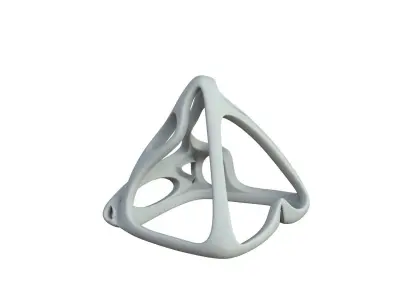 SciFi Cube Object No 62853 Low Poly Shape Low-poly 3D model