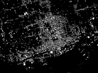 Toronto Streets and Buildings 3D model