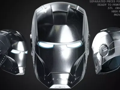 Iron Man Mark 2 Helmet for Cosplay 3D print model