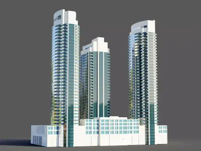 The lofts towers - Dubai 3D model