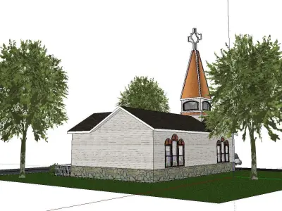 Architecture-Religion-God-Culture-Temple-0302 church 3D model