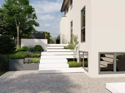 Garden Landscape 3D Model - SketchUp and Lumion Scene 3D 3D model