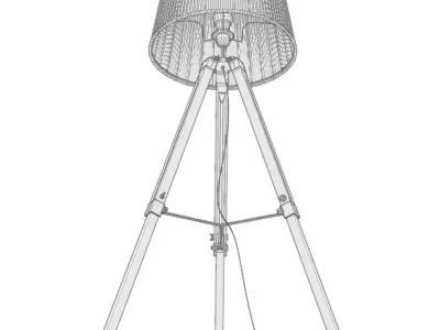 Tripod Floor Lamp 3D model