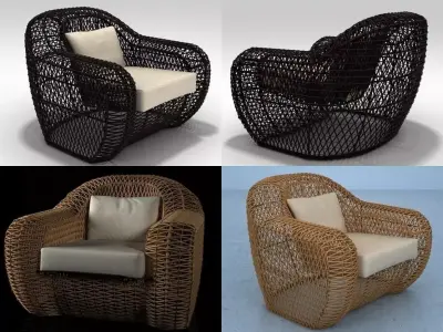 Balou Armchair 3D model