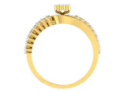 Women Solitaire Engagement Wedding Rings 3D print model
