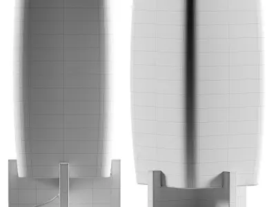 Crate and Barrel Toro Table Lamp 3D model