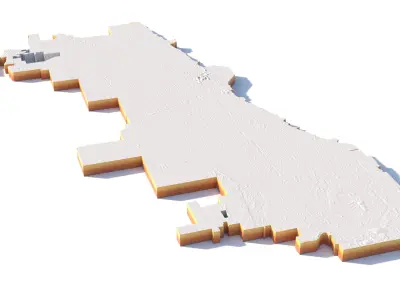 Chicago City Illinois USA 3D model
