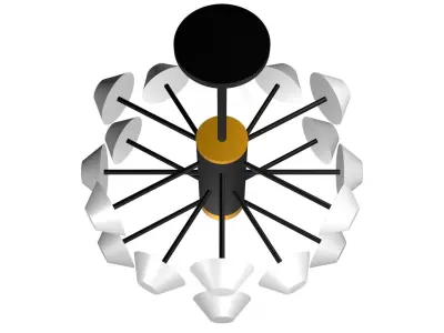 Ceiling Chandelier 3D Model Lux 3D model