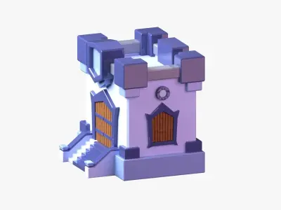 Royal Castle 3D Illustration 3D model