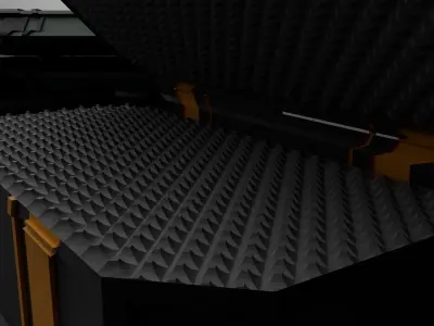 Sci-Fi case Low-poly 3D model