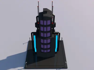 Sci Fi Building 3D model