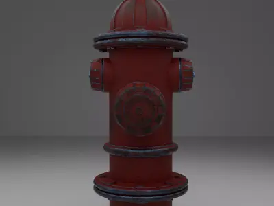 Fire Hydrant Free low-poly 3D model