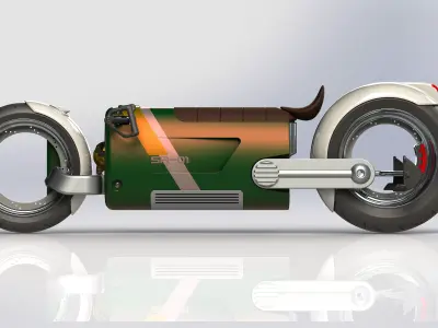 Fantasy motorcycle SR-01 3D model