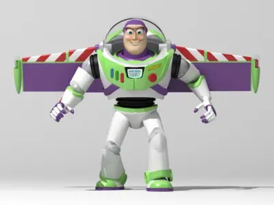 Woody and Buzz rigged 3D model