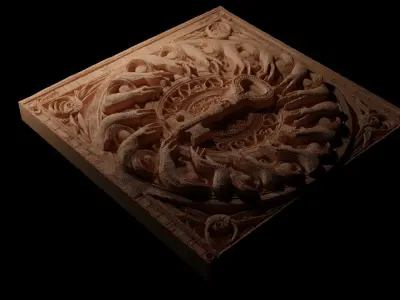 Key and Lock CNC 3d Print High Relief Sand Casting 3D print model