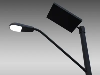 Pedestrian Level Lighting 3D model