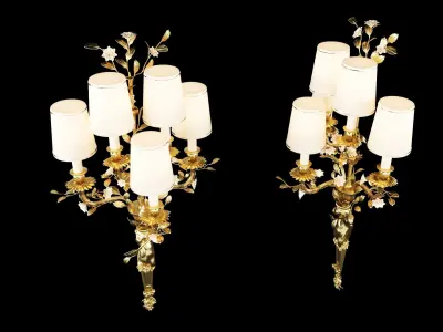 Wall Sconces Louis XV  3D model