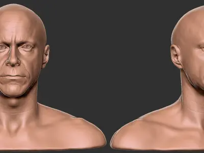 Robert Downey Jr Low-poly 3D model