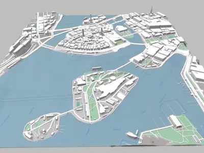 Stockholm Old Town 3D model