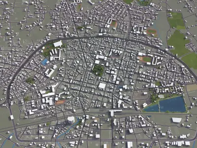 Yilan Low-poly 3D model