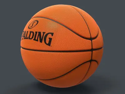 Basket Ball Low-poly 3D model