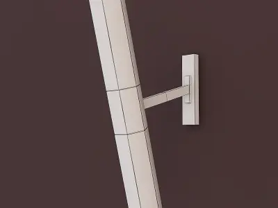 LUXURY w modern wall lamp with glass tube 3D model