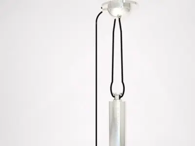 adjustable silver pendant light 70cm  Low-poly 3D model
