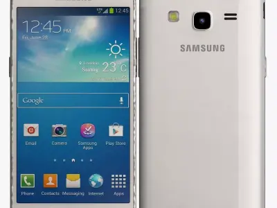 Samsung galaxy express 2 White 3D model