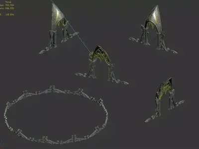 Moon City - Gate 01 3D model