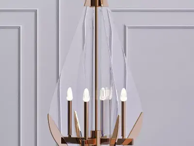 Vapor Cone Chandelier 3D model
