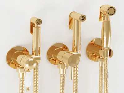 Hygienic shower collection 02 3D model